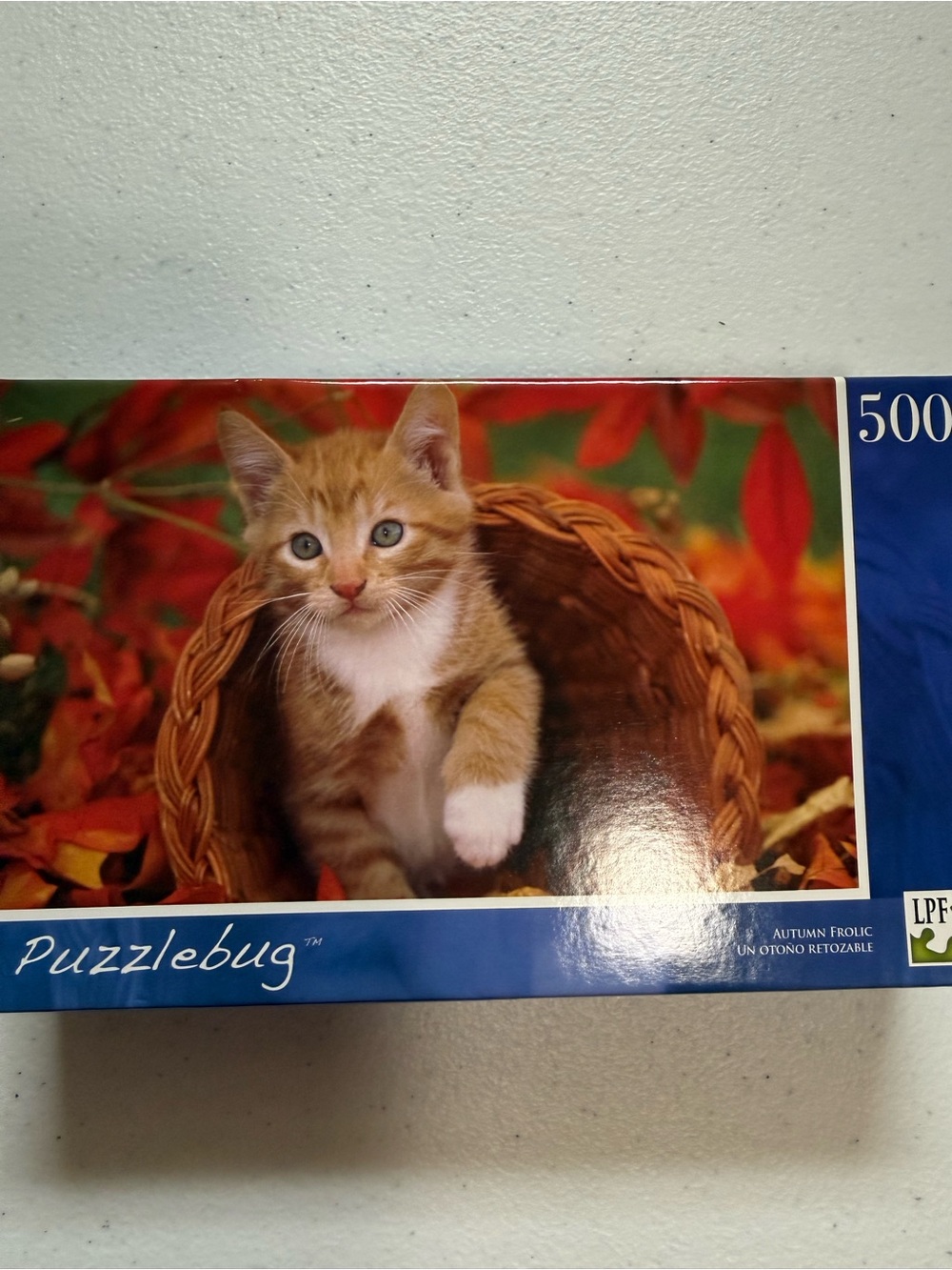 Autumn Kitten 500-Piece Jigsaw Puzzle - Orange